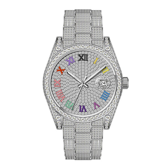 Pass Diamond Tester Hip Hop Iced Out Automatic Jewelry Watch Luxury Stainless Steel Mechanical Buss Down VVS Moissanite Watch